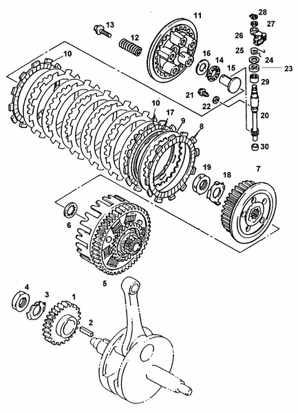 Sicherungsblech Kupplung Bag